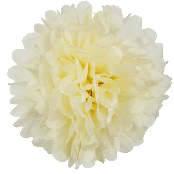Ivory Tissue Paper Pom Pom